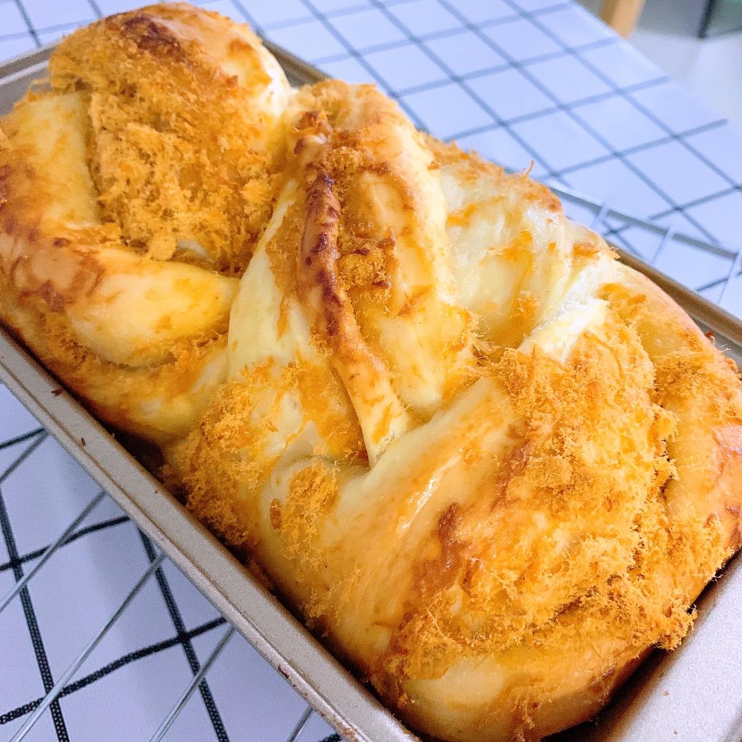 香葱肉松手撕吐司