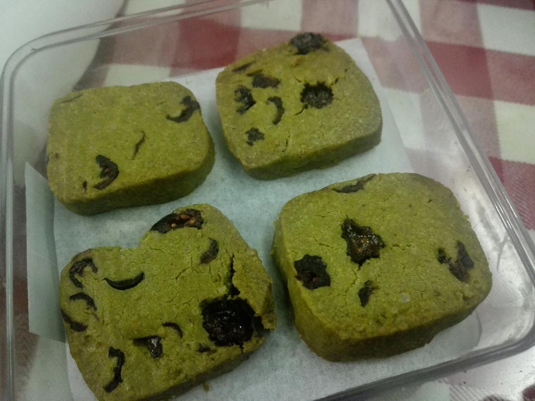 抹茶蔓越莓饼干