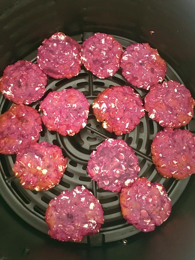 宠物零食燕麦紫薯饼的做法