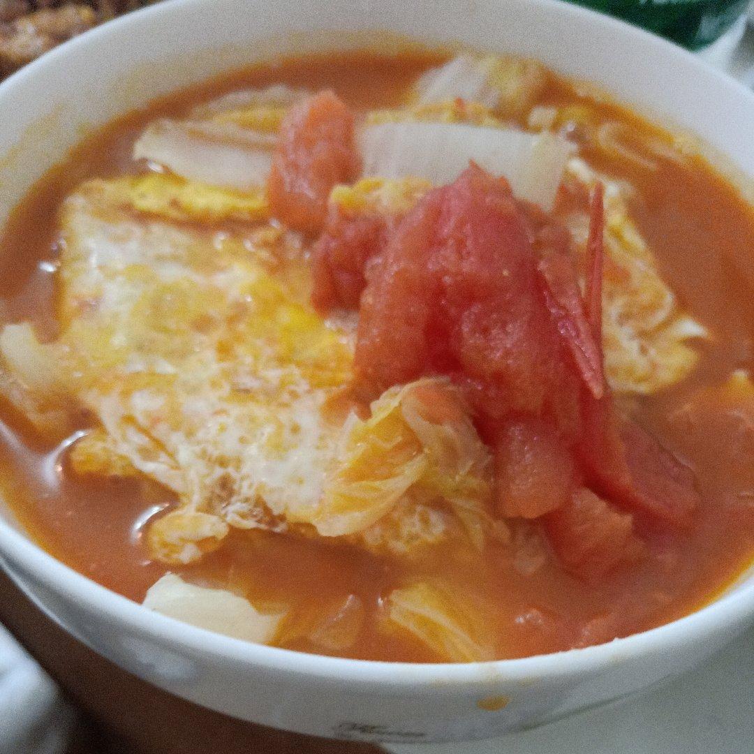 超级好吃的西红柿汤面