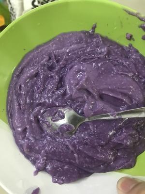 椰丝紫薯派的做法 步骤4