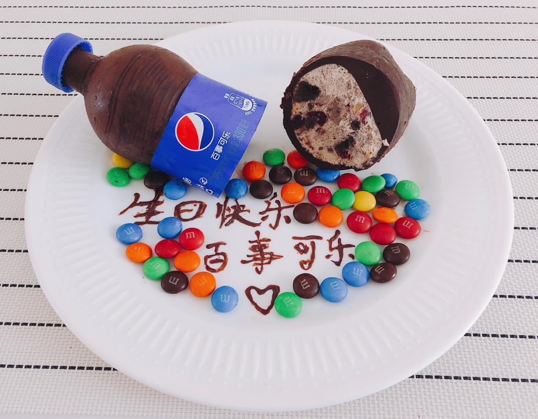爆红的可乐冰淇淋蛋糕