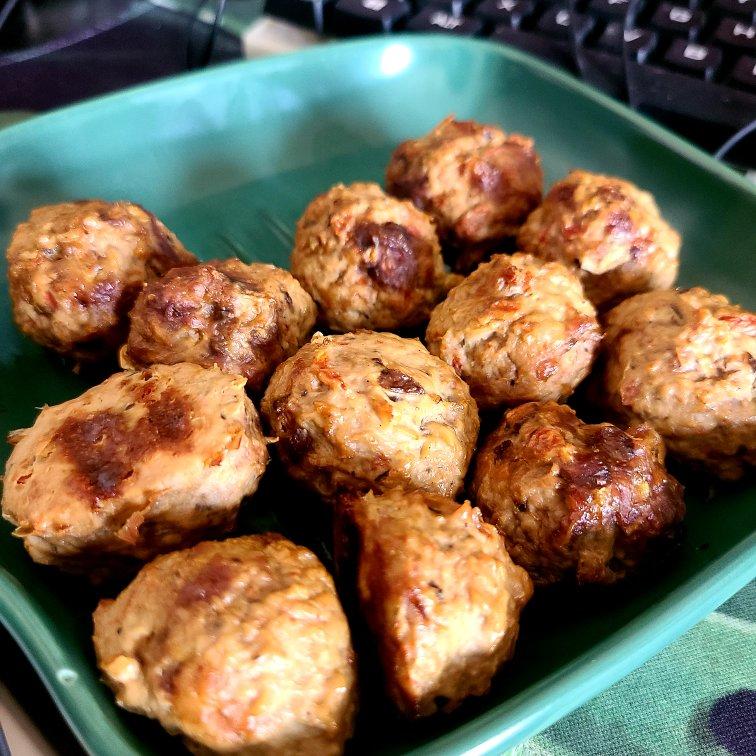 减脂增肌快手低卡烤鸡胸肉牛肉丸子