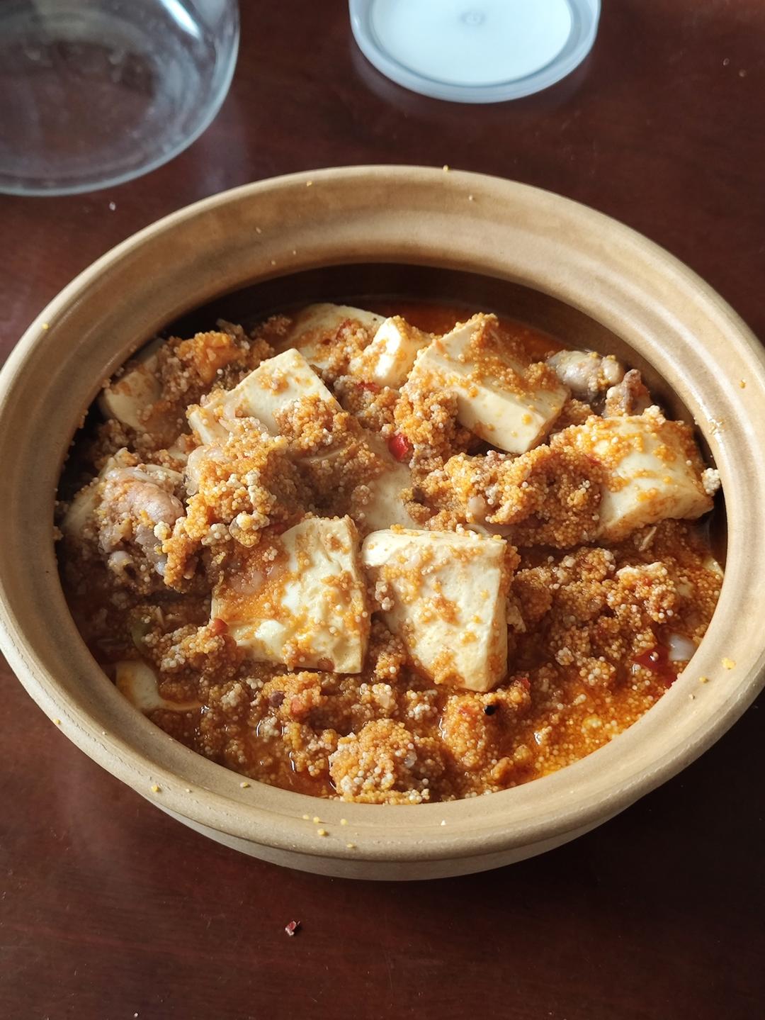 鱼籽豆腐煲