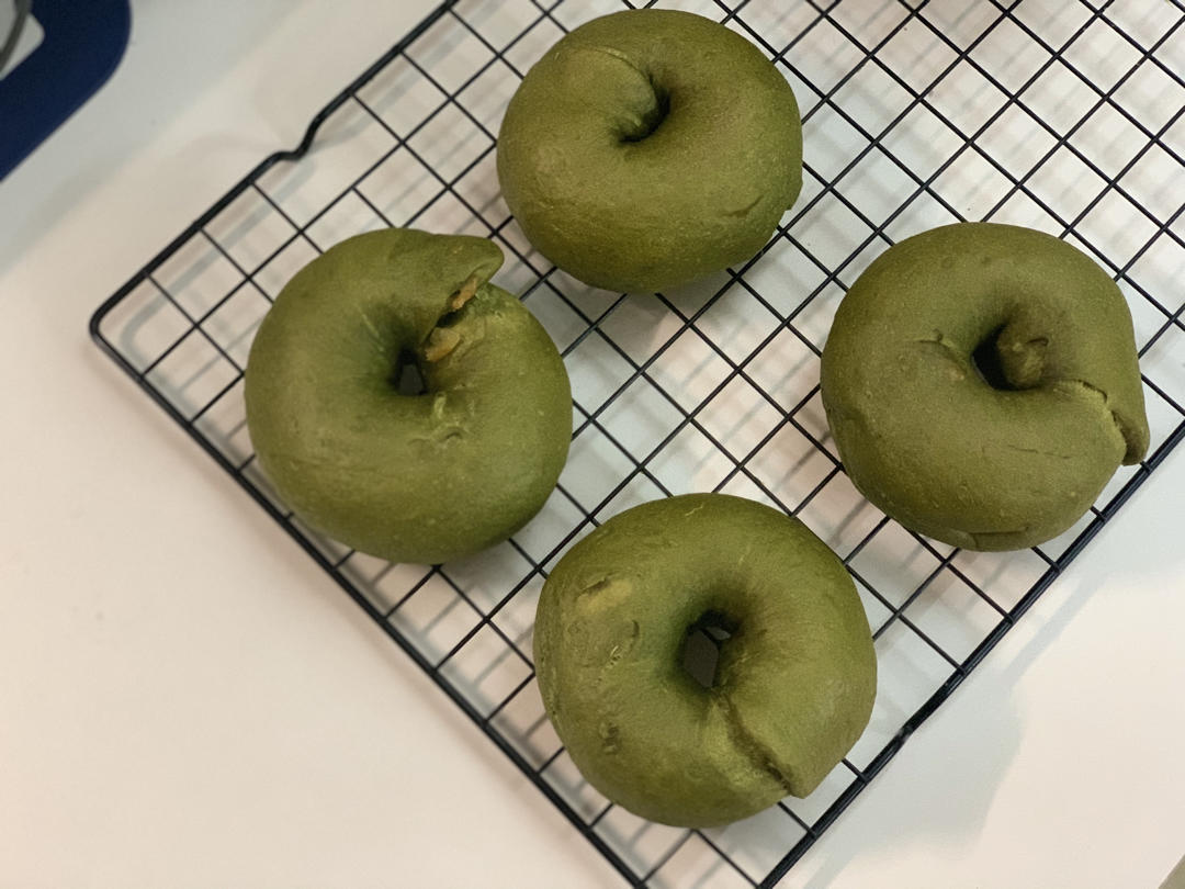超级清新但是并不绿油油的柚子抹茶贝果