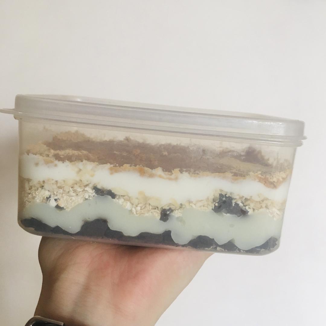 低脂低卡低糖，无烤箱豆乳盒子/酸奶燕麦盒子（万能的盒子公式）