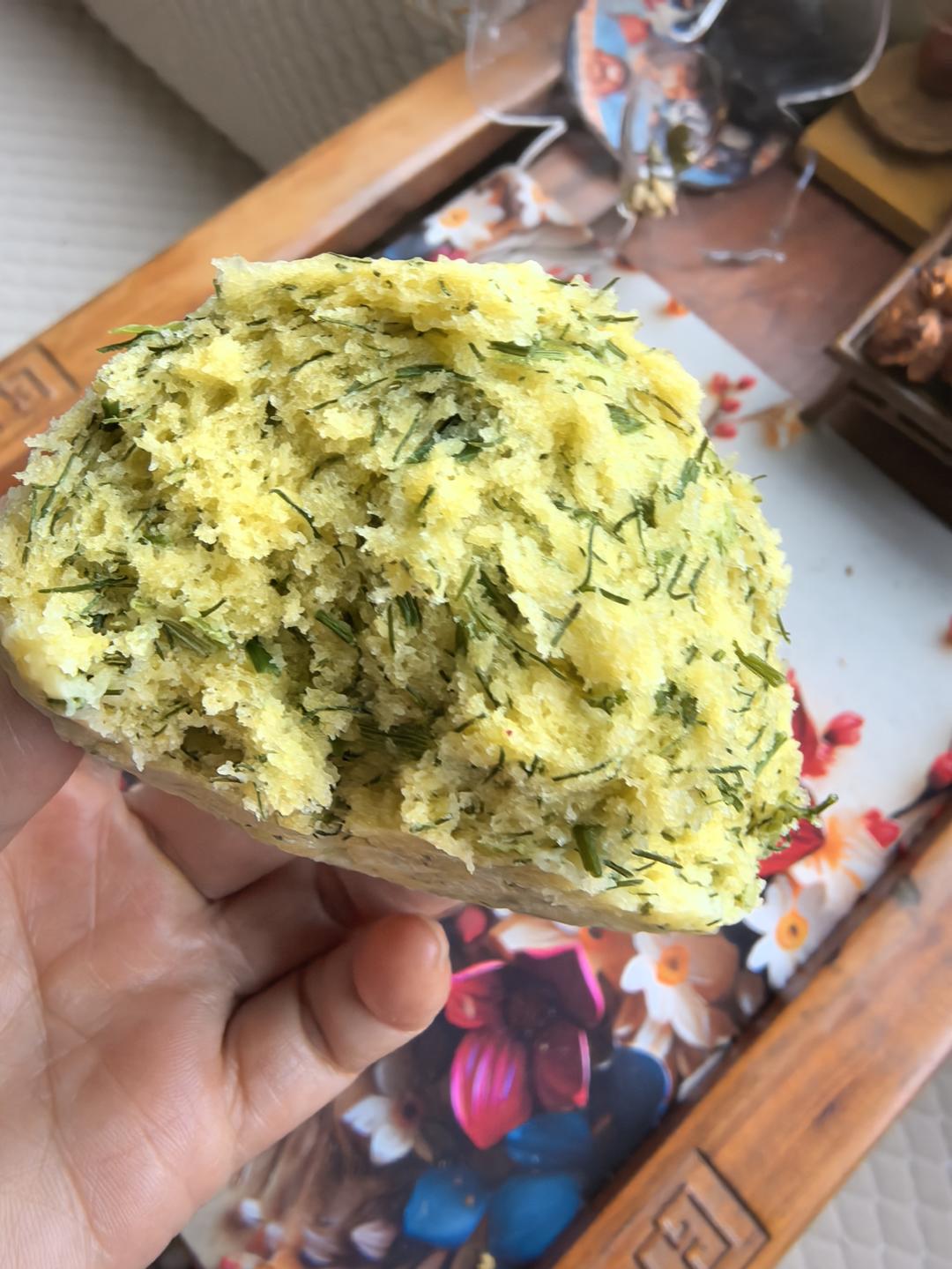 茴香馒头（超香！无水！不需要擀面杖！低油低盐版）