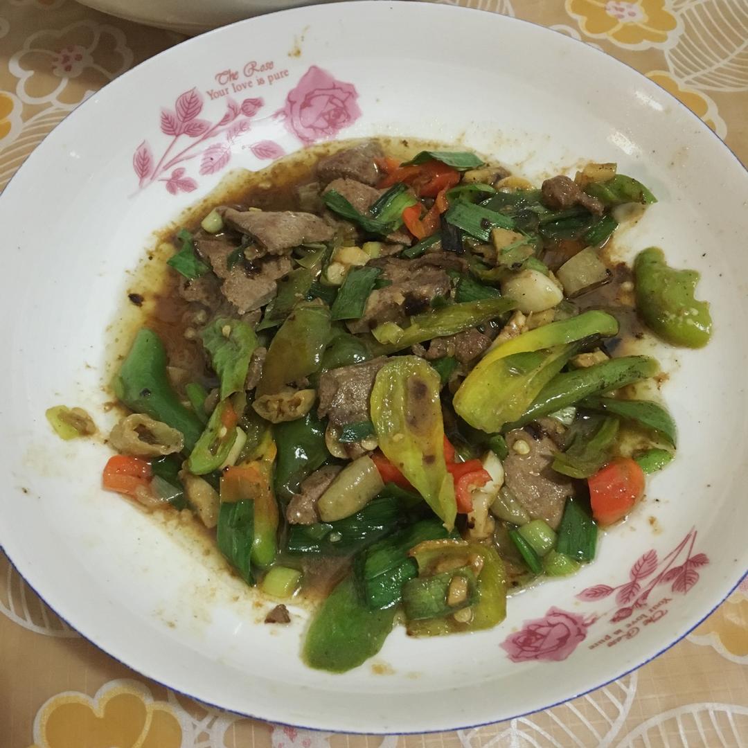 青椒炒猪肝