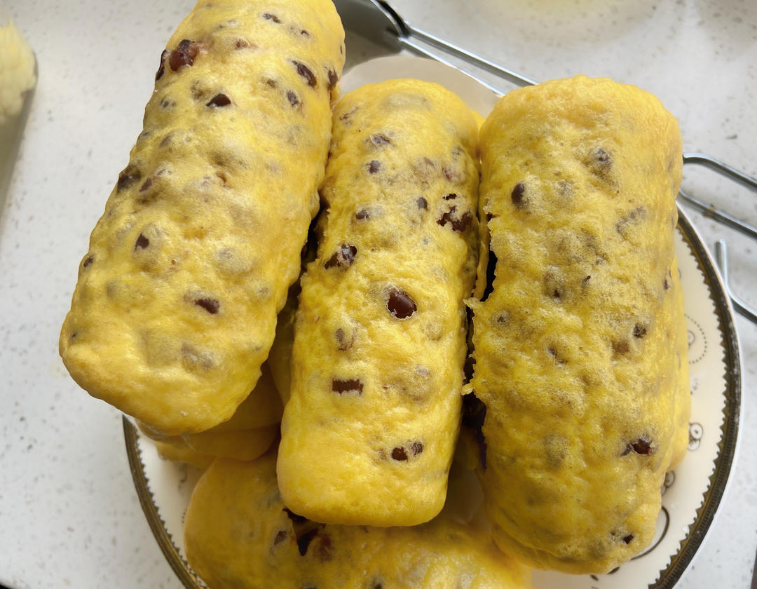 南瓜蜜豆卷 营养又健康 蓬松煊软比面包还好吃 附细节视频详解