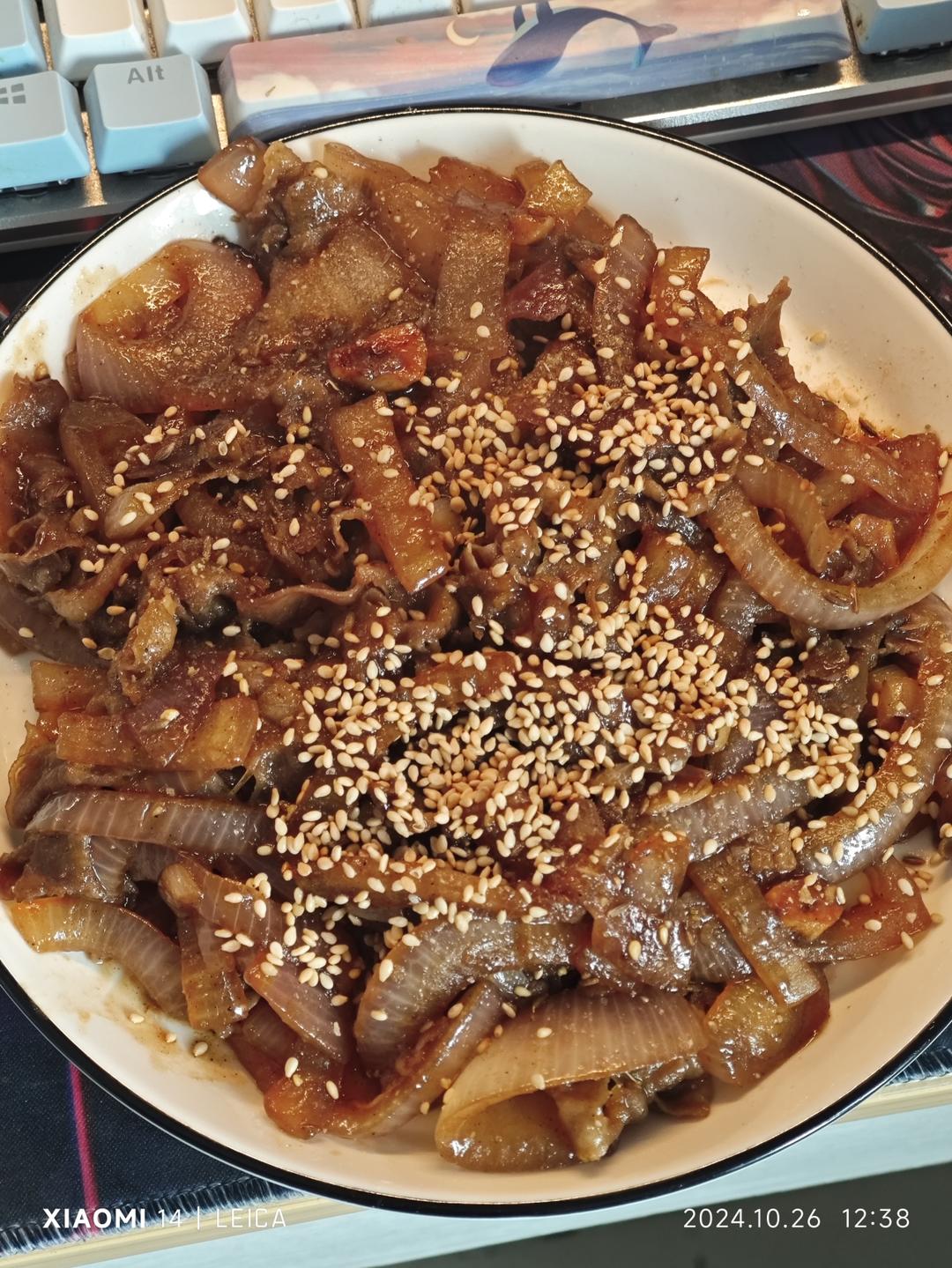 今日菜谱：洋葱肥牛卷