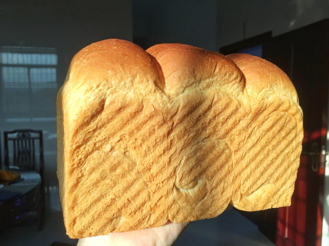 超棒的炼乳吐司只需一次发酵(450g土司盒x2)