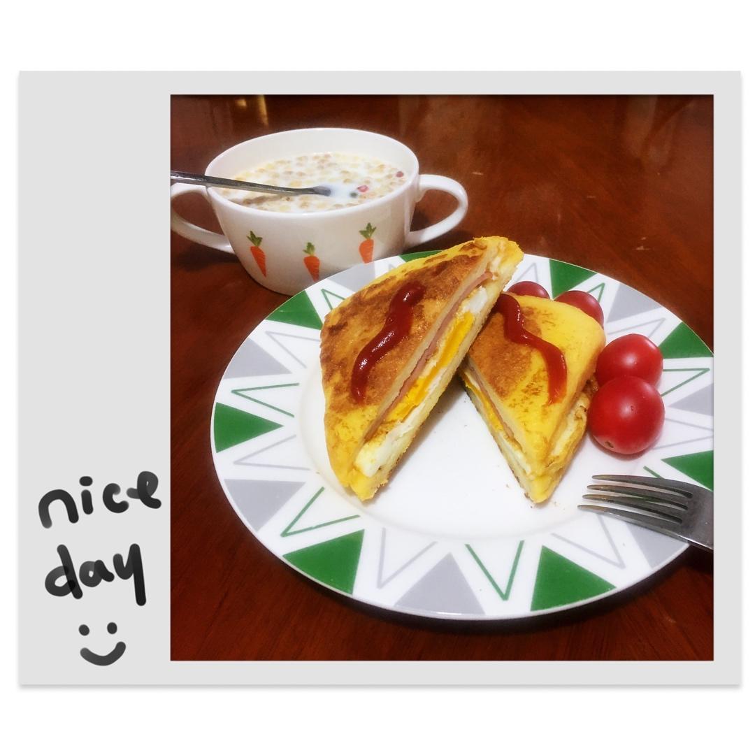吐司火腿三明治（简单快捷的早餐）