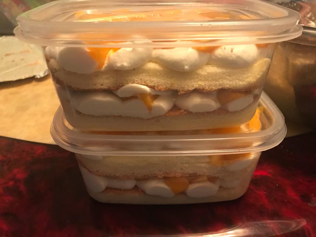 简单快手的便当饭盒水果盒子蛋糕