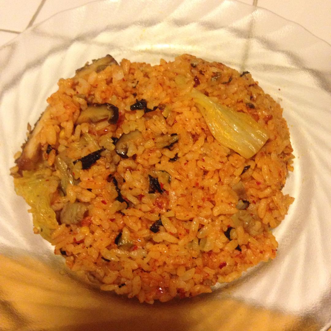 火炉火版 芝士泡菜玉米炒饭