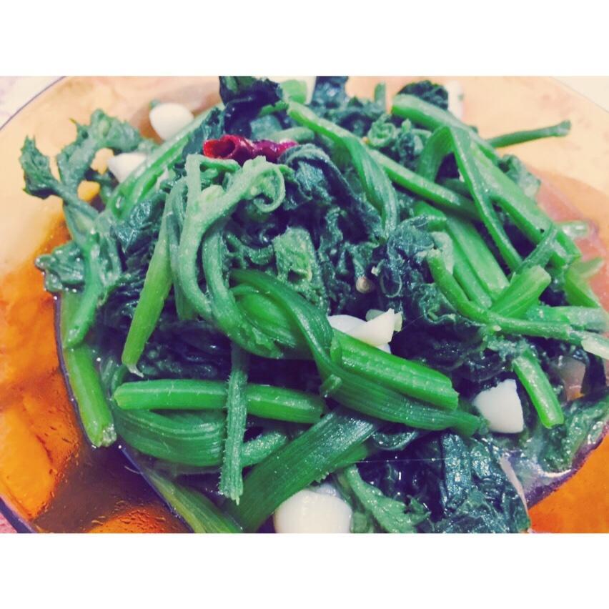 清炒南瓜叶子的做法