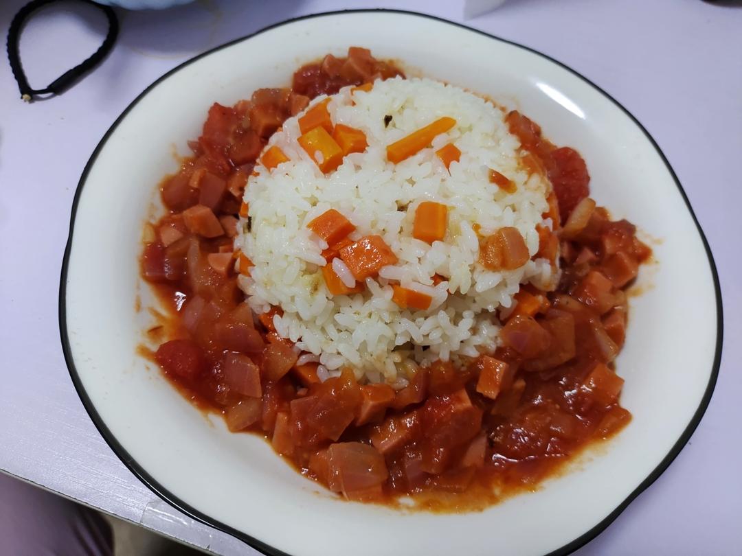 番茄滑蛋饭
