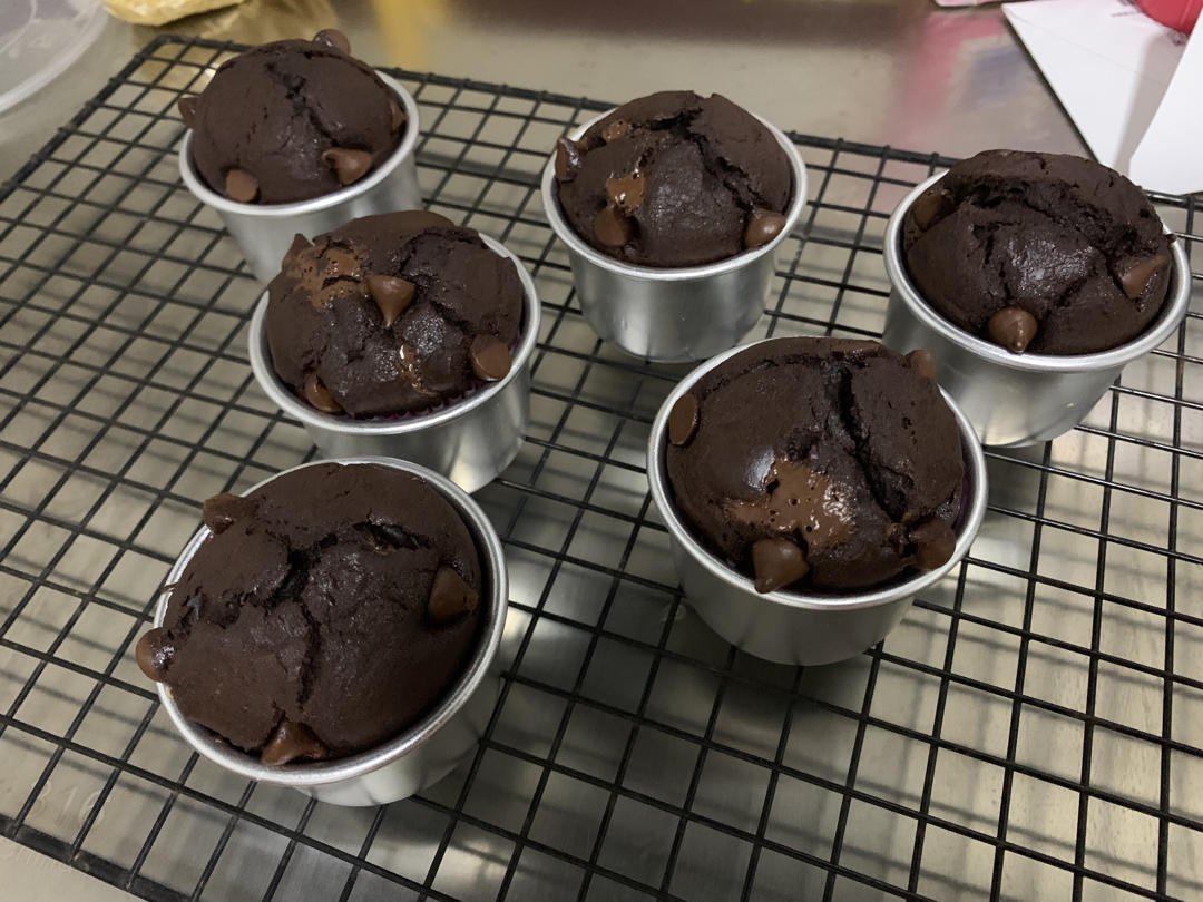 在家做巧克力蘑菇头麦芬蛋糕🍫