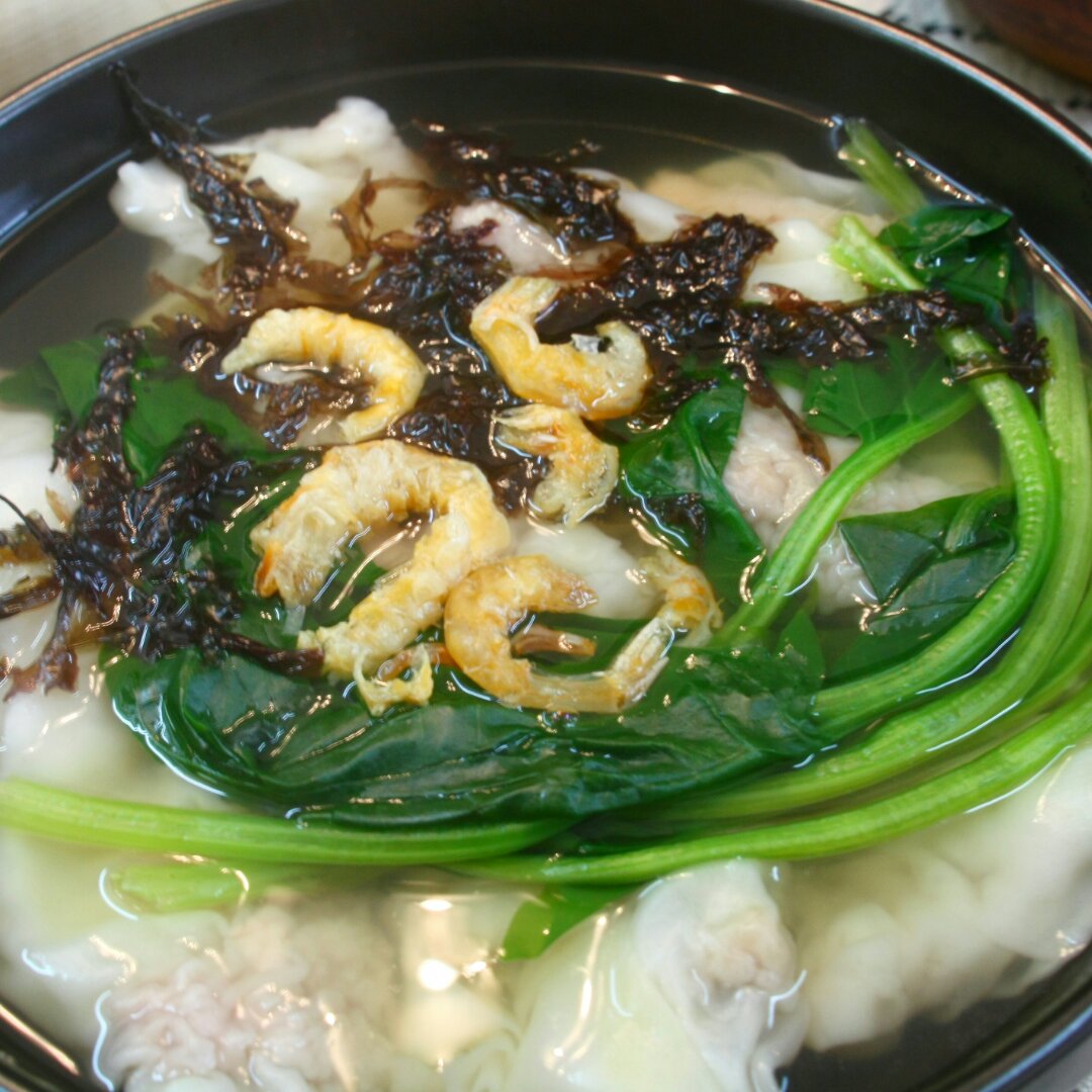 汤锅菜肉馄饨（荠菜青菜馅，纯肉馅附冷馄饨沾酱配方，附肉馅制成法）