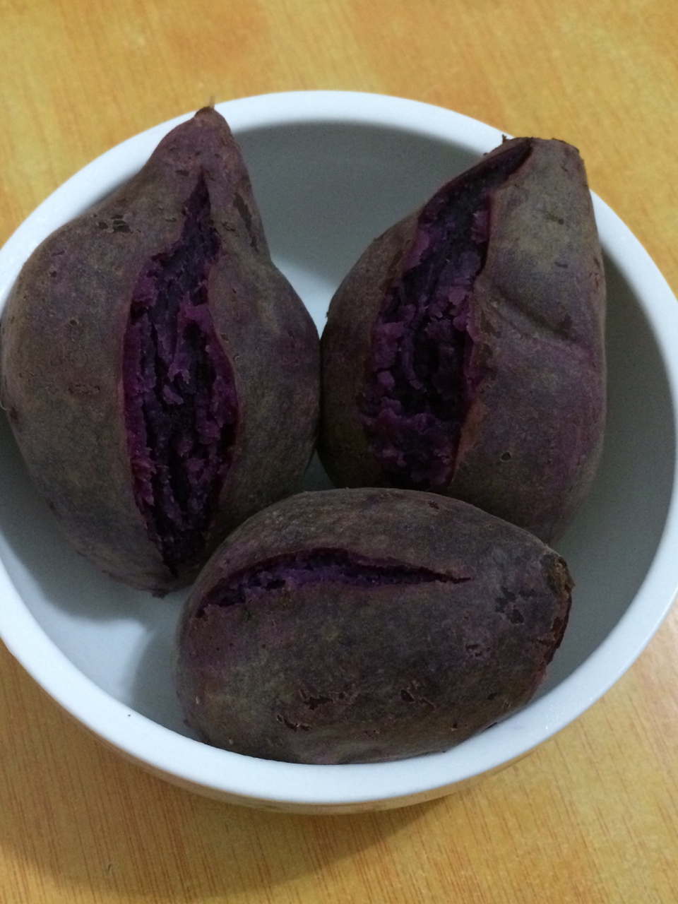 蒸紫薯（电饭锅版）的做法 步骤3