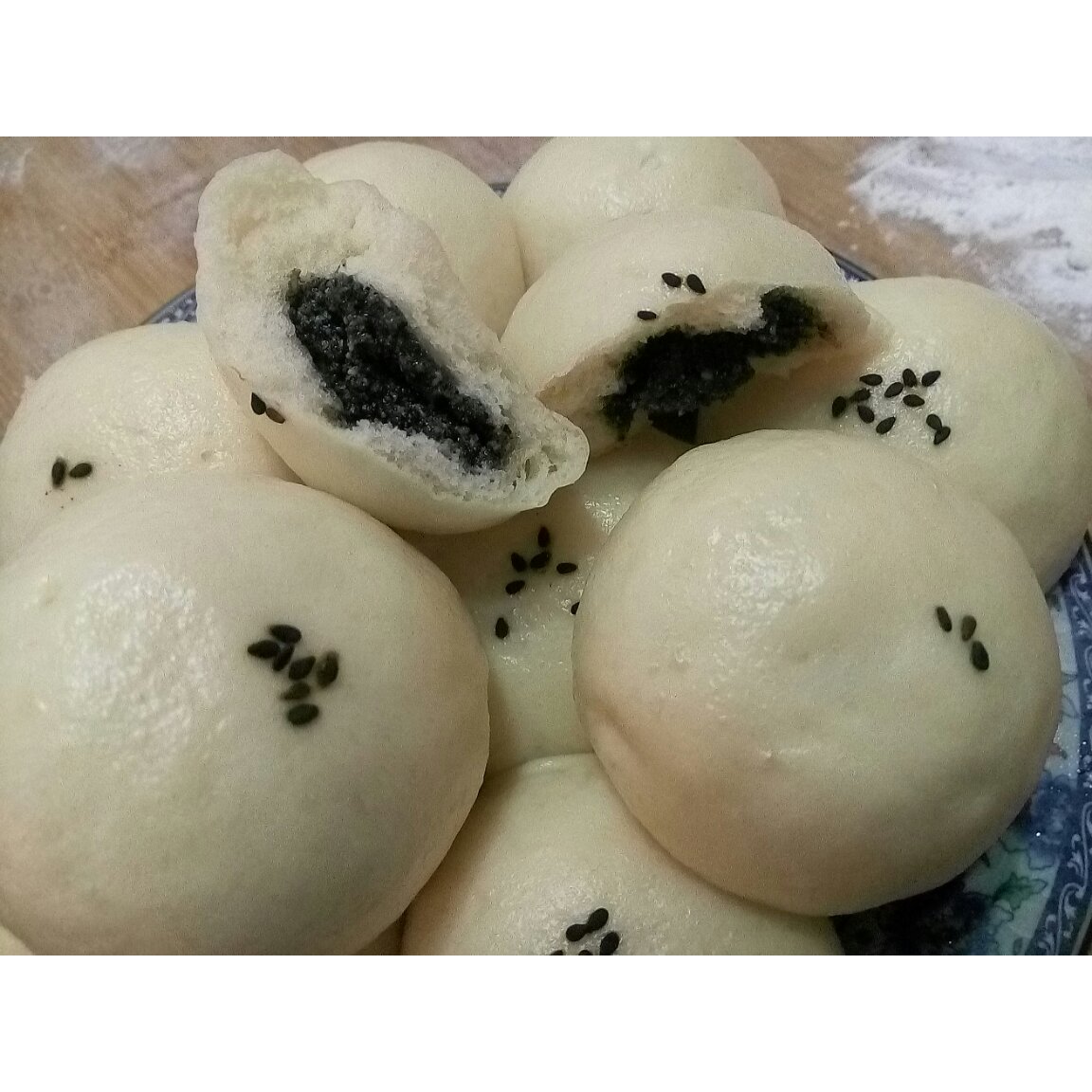 我的厨房我做主hd做的黑芝麻糖包