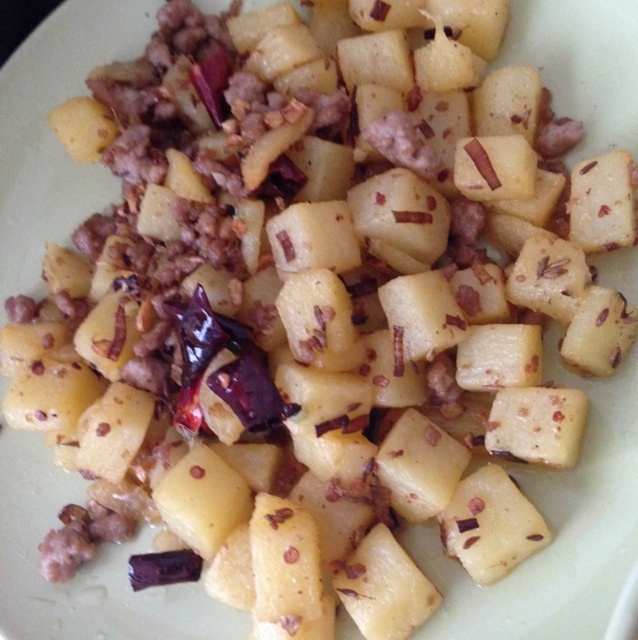 孜然肉末土豆