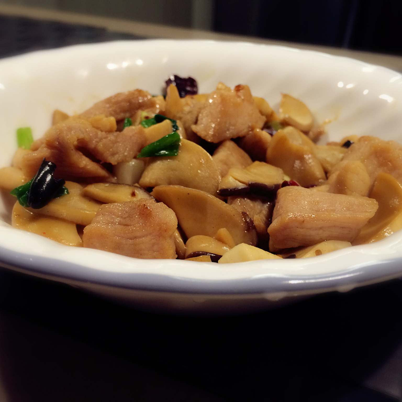 杏鲍菇炒肉片