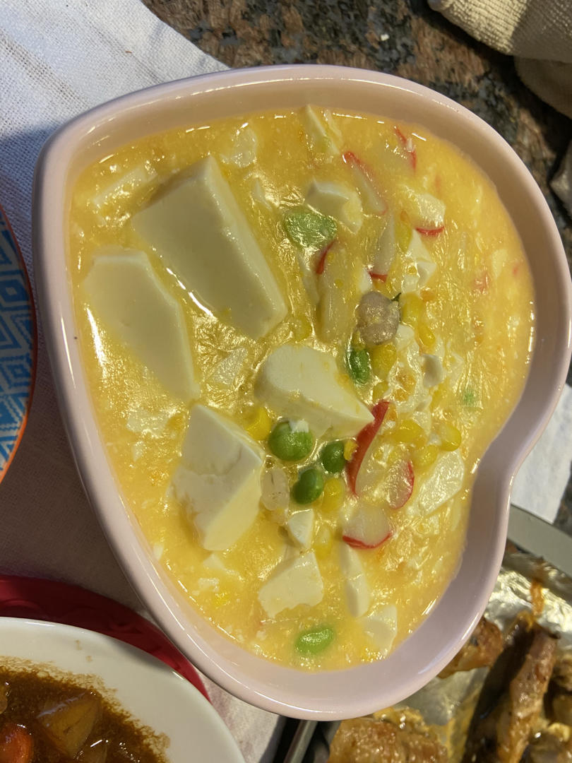 蟹黄豆腐（咸蛋黄版）