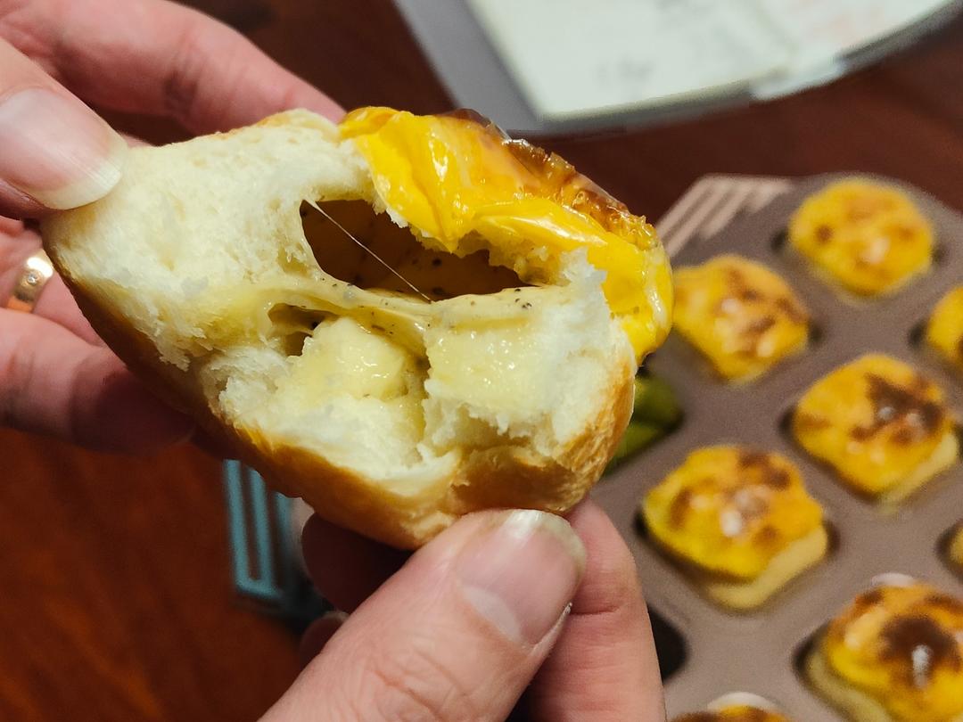 黑椒芝士咸口小吐司🍞/12连模（超方便可冷冻面团）