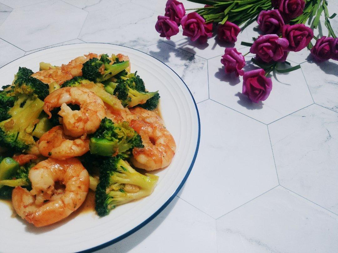 西兰花炒虾仁