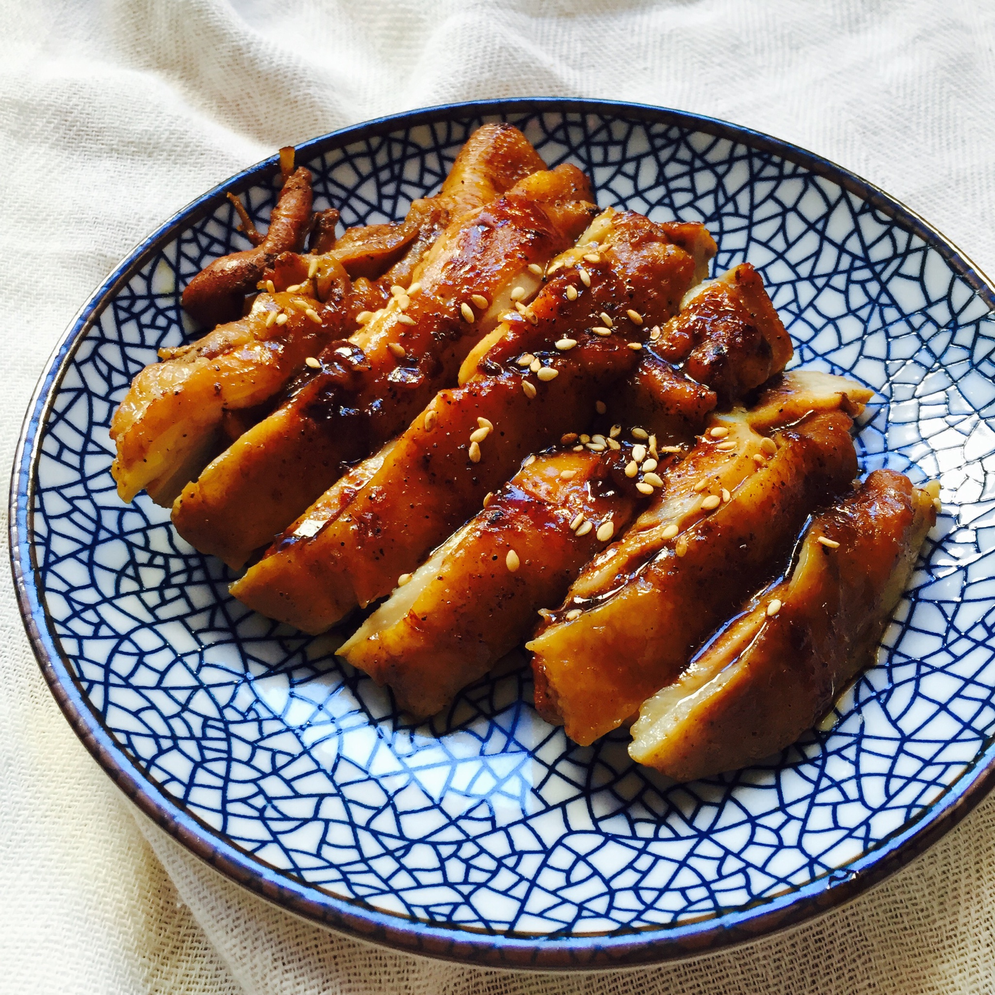 浓香照烧黑椒鸡腿