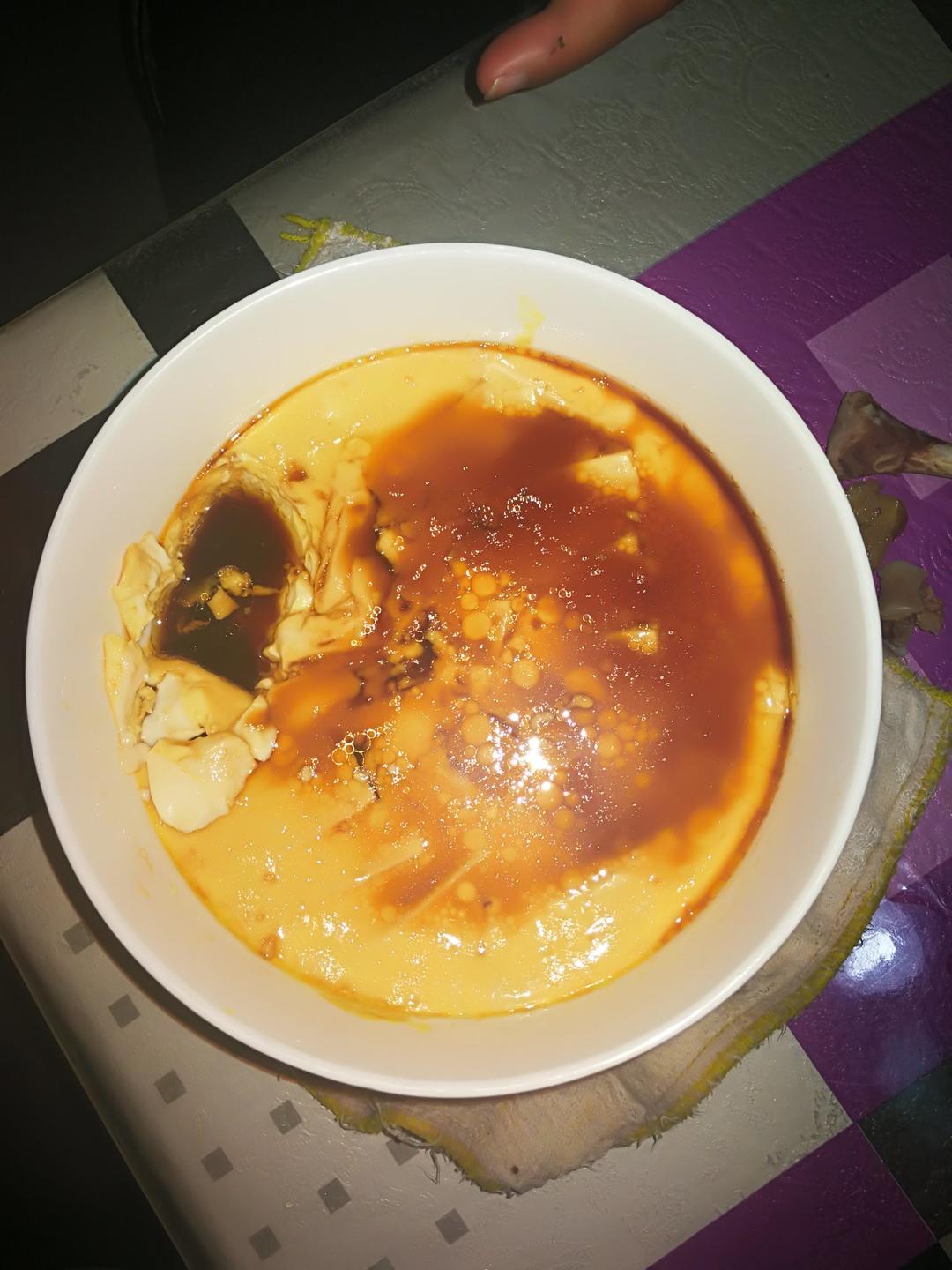 虾仁豆腐蒸水蛋