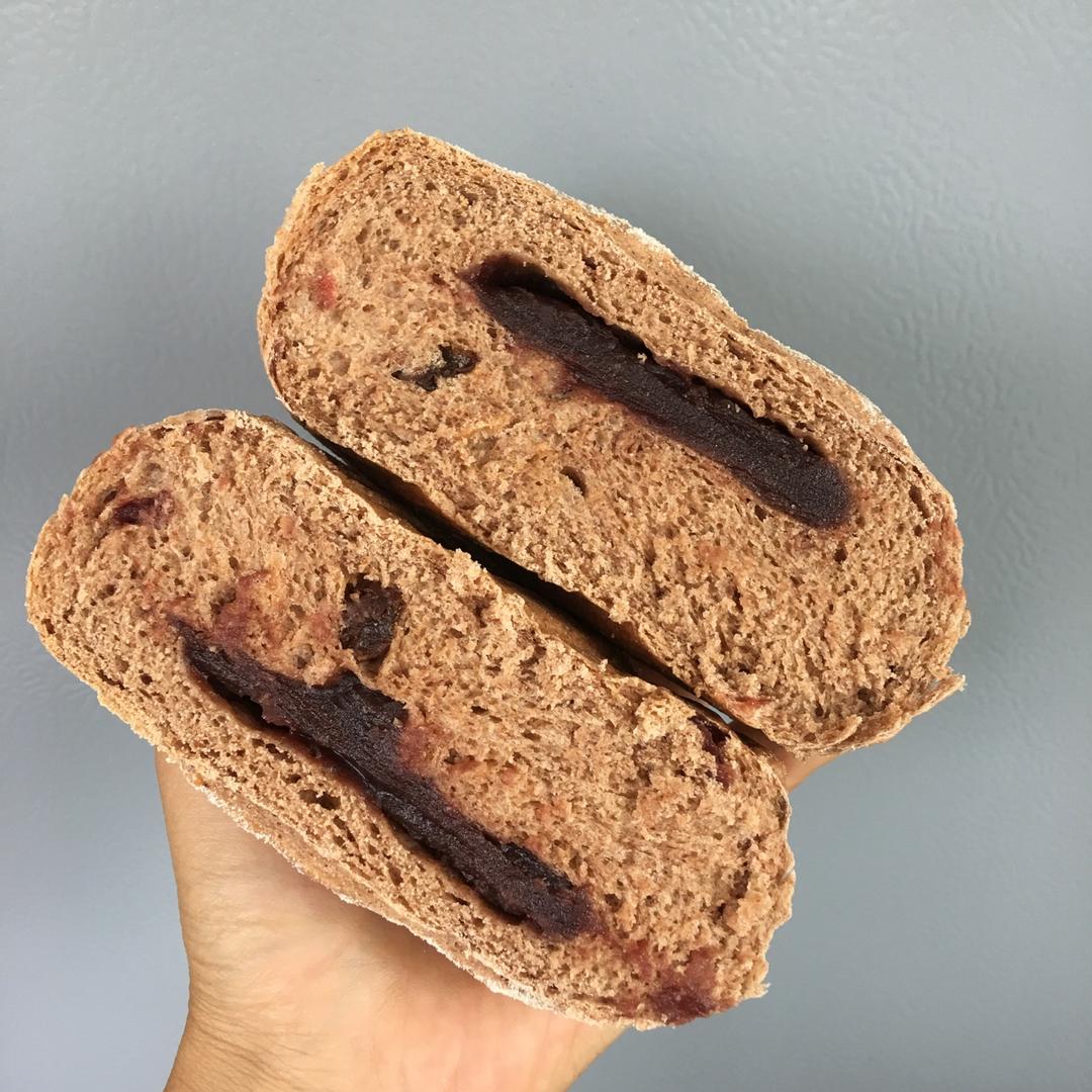 全麦红糖桂圆软欧包