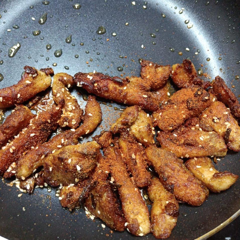 孜然鸡胸肉，低脂低卡好吃无压力。