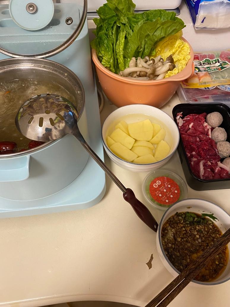 家庭简易版火锅 快手自制