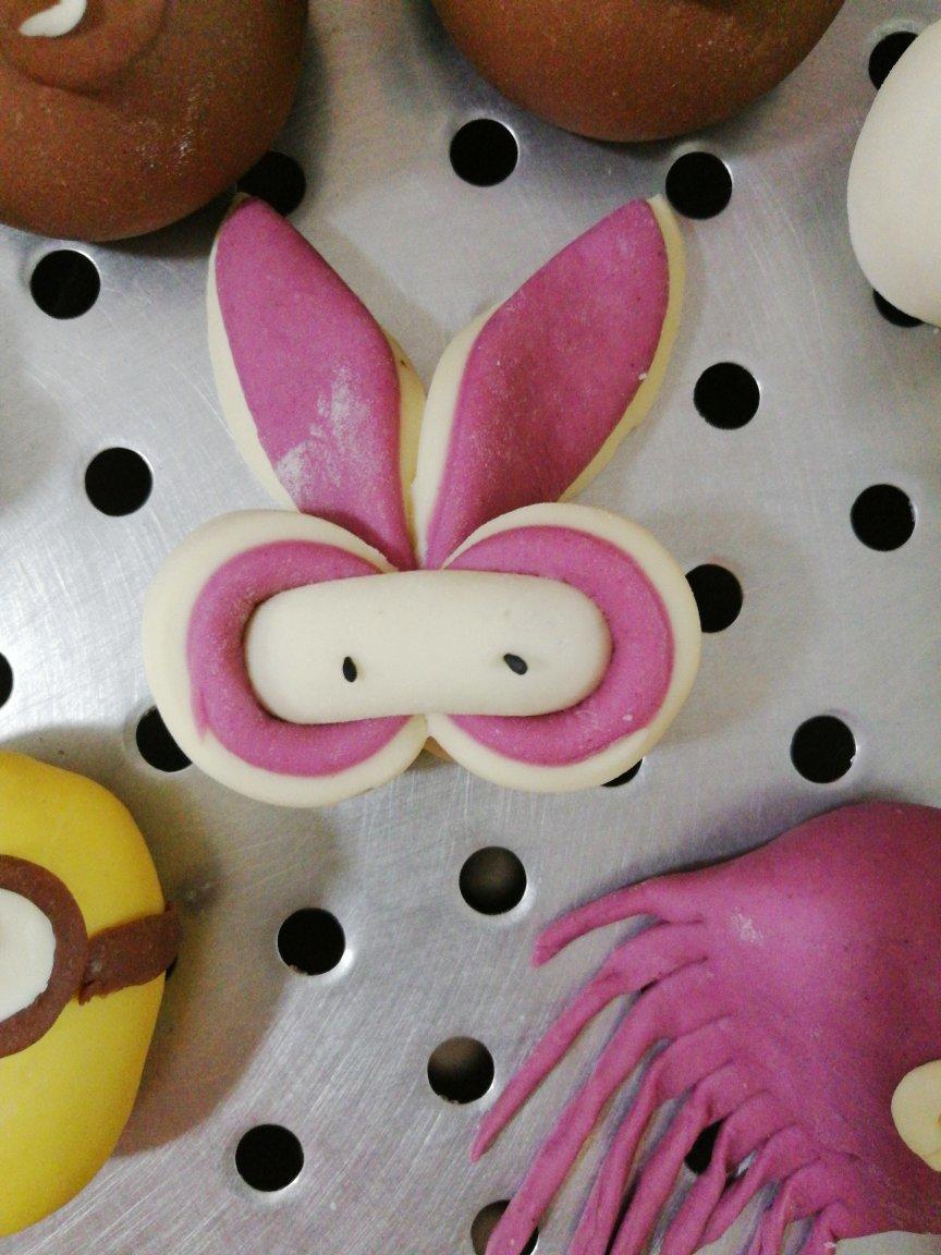 手机用户joyce做的卡通兔子馒头