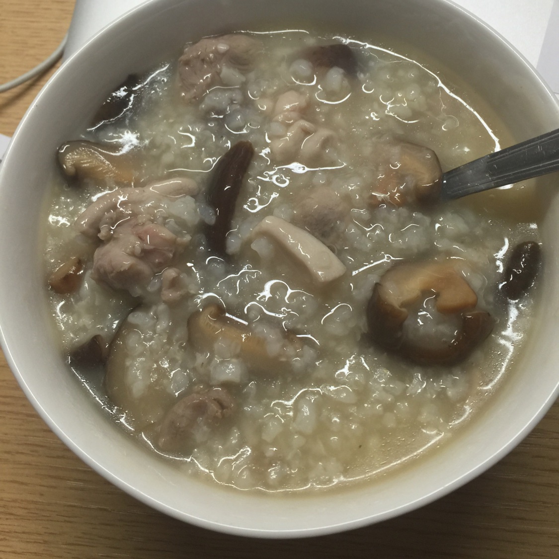 香菇滑鸡粥