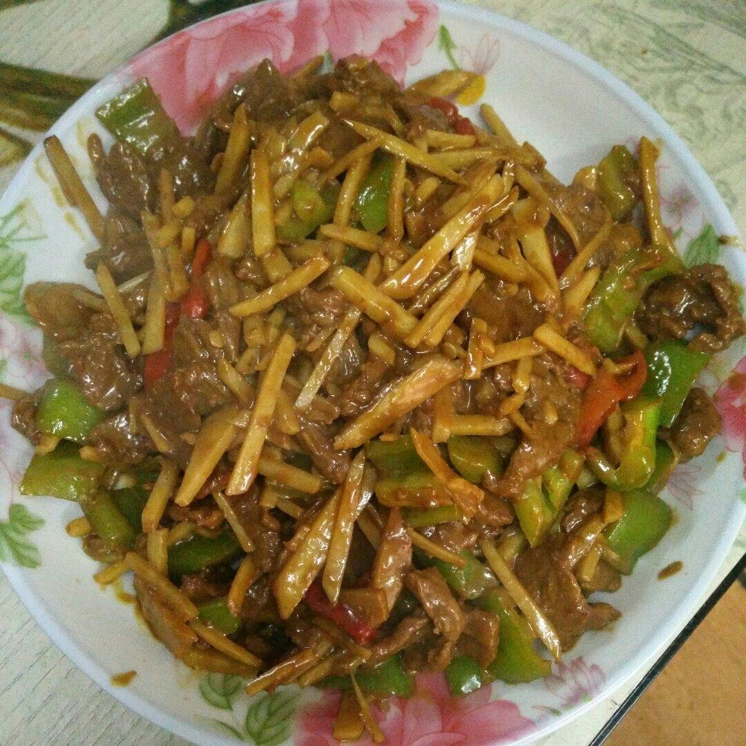 手机用户9076_ur8j做的芋头丝炒牛肉