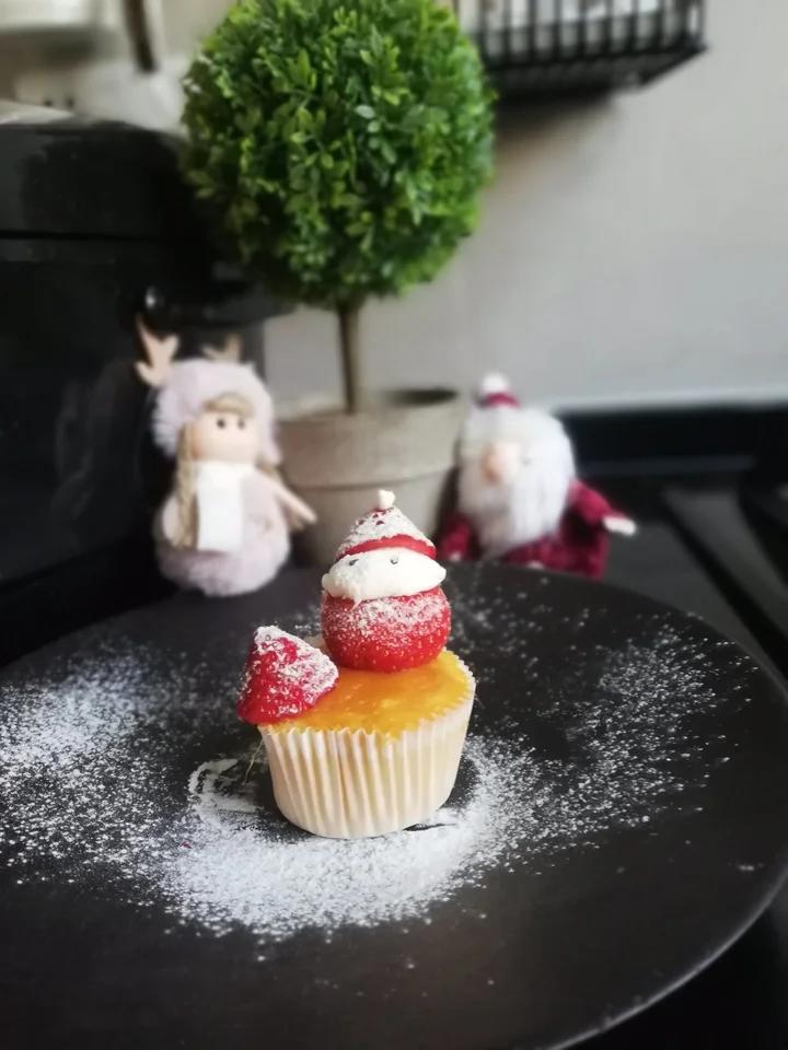 无糖无奶油圣诞纸杯蛋糕（宝宝版）