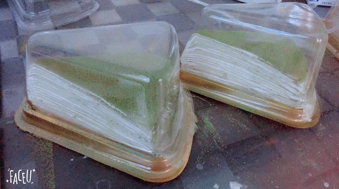 学做LADY M家24层超薄渐变抹茶千层蛋糕