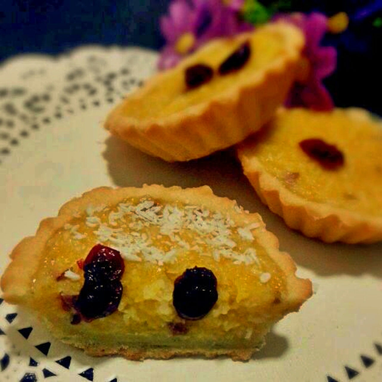 柠檬柠檬做的椰香南瓜塔 #皮黑森林