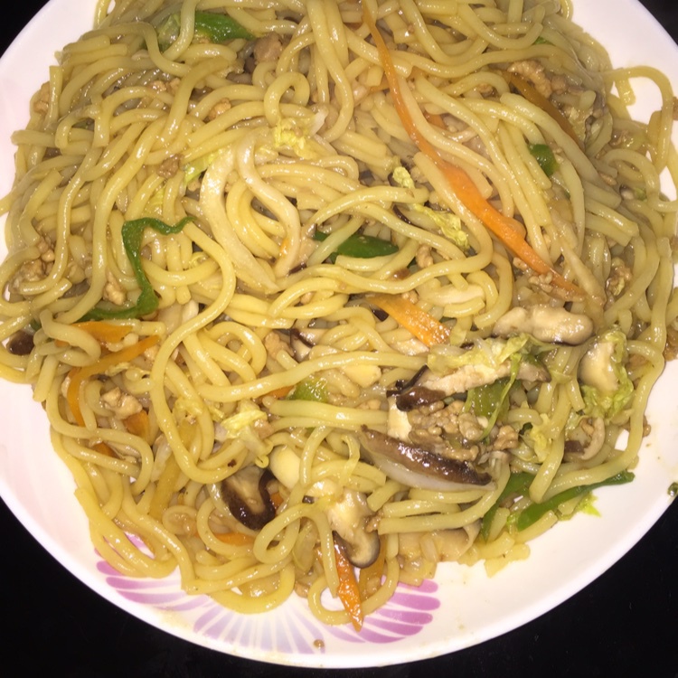 什锦炒乌冬面