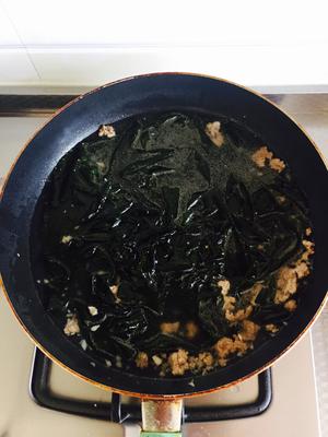韩式肉沫海带汤的做法 步骤6
