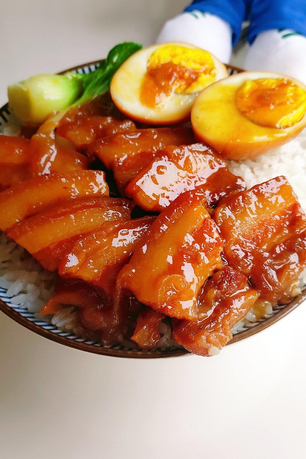 类似卤肉饭口感的五花肉盖饭