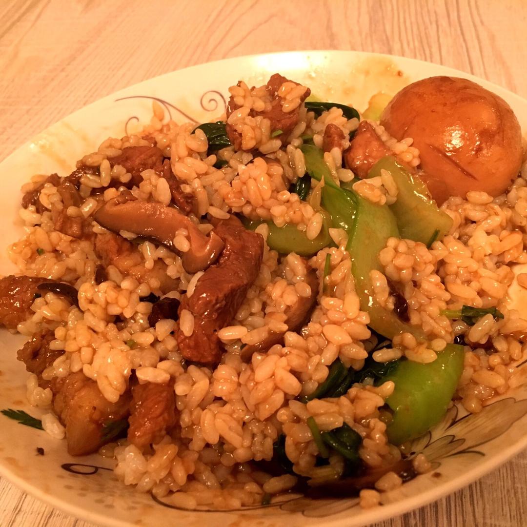 洋葱酥卤肉饭