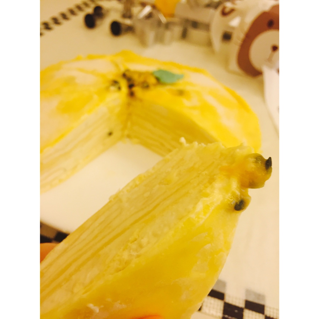 榴莲千层蛋糕#皮黑森林#