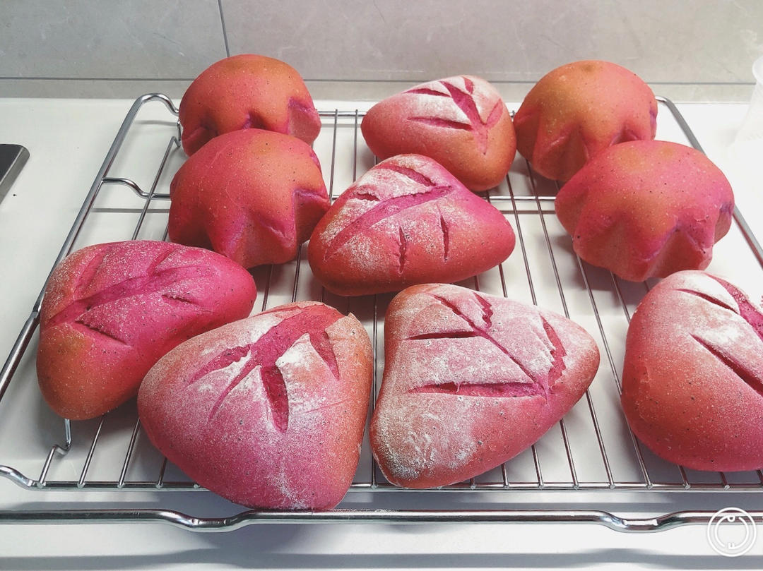 火龙果奶酪软欧包