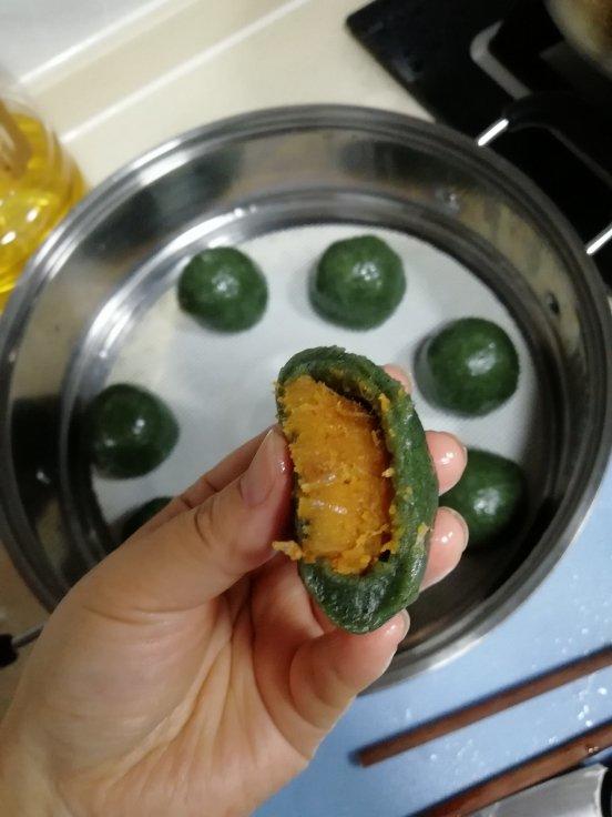 《Tinrry+》咸蛋黄肉松青团+红豆沙青团