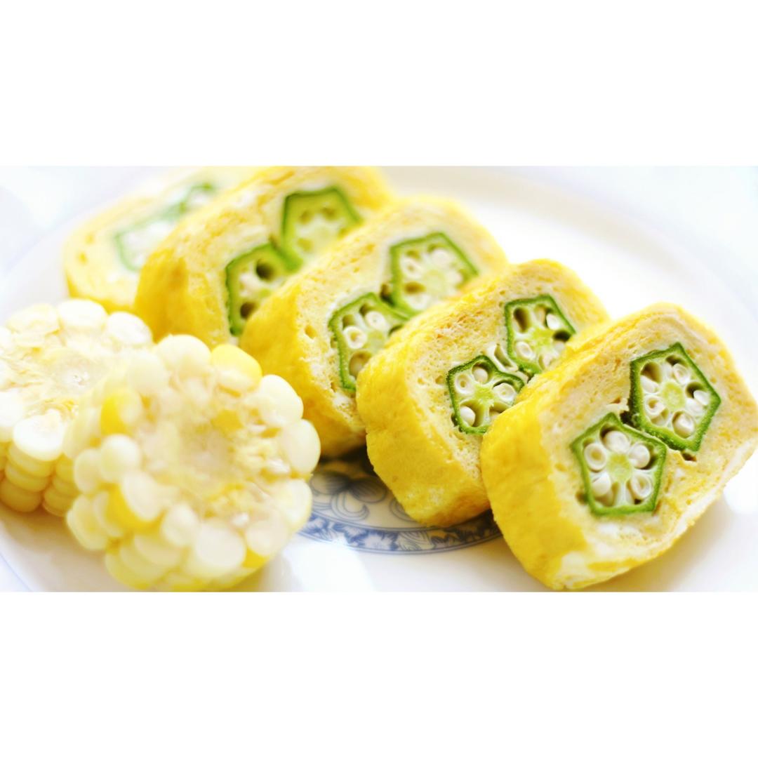秋葵厚蛋烧
