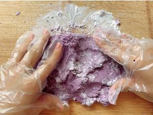香糯小点心·紫薯芝麻饼的做法 步骤7