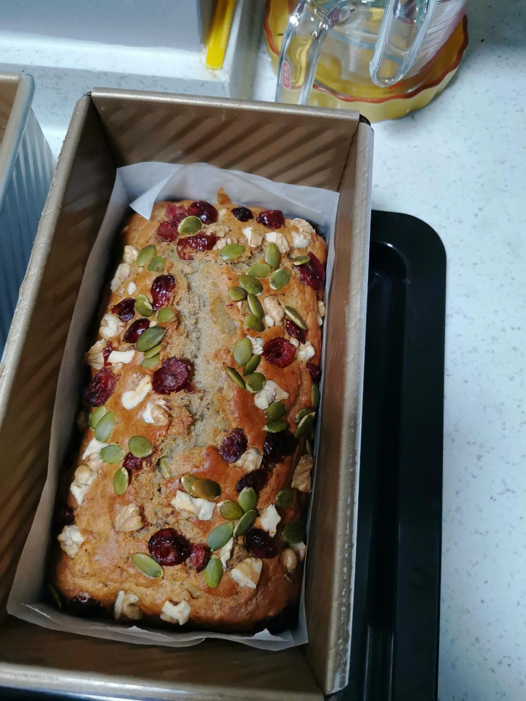 简易版香蕉核桃蛋糕